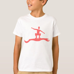 Surfing Figure - Tropical Pink T-Shirt