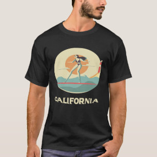 Surfing Girl California Dreaming Surf Surfing Sur T-Shirt