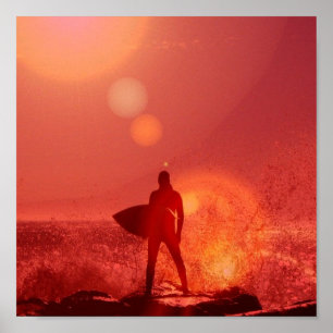 Surfing God Poster 