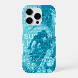 Surfing Hawaii Green Room Hawaiian Surfer - Aqua iPhone 16 Pro Case
