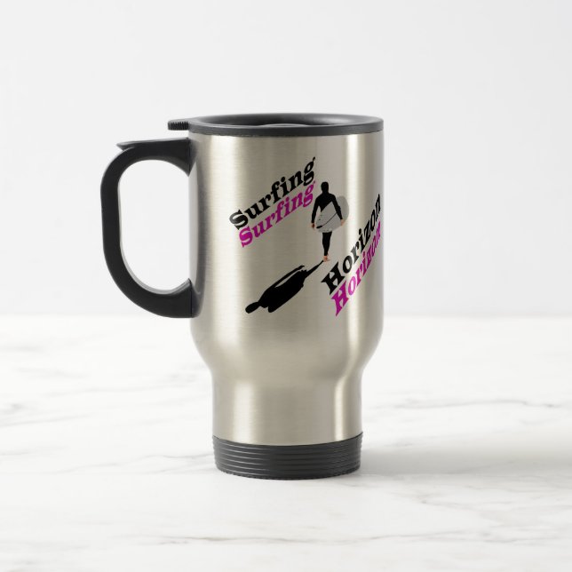 Surfing horizon  travel mug (Left)