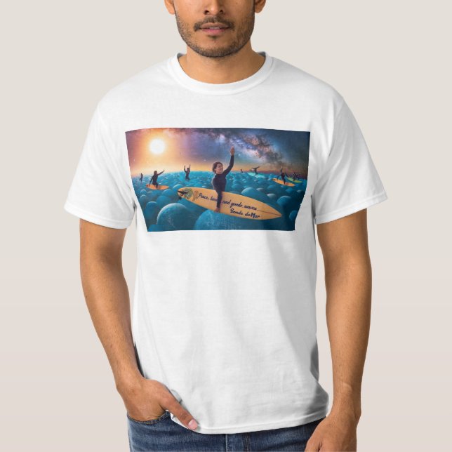 Surfing in the Clouds T-Shirt (Front)