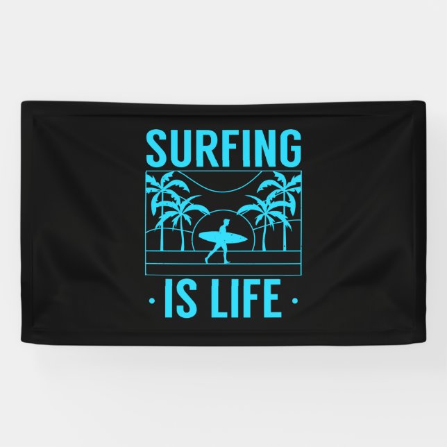 Surfing Is Life Banner (Horizontal)