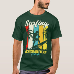 Surfing Jacksonville Beach Florida T-Shirt