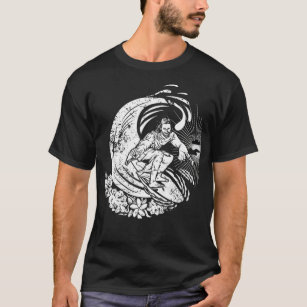 Surfing Jesus Vintage Distressed T-Shirt