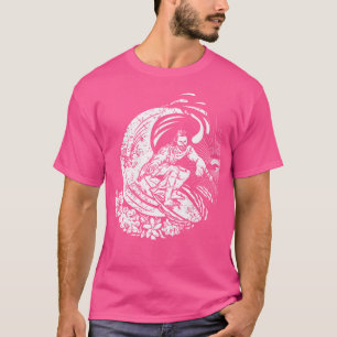Surfing Jesus Vintage Distressed T-Shirt