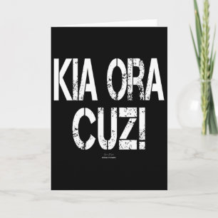 Surfing Kia Ora Cuz! Paddleboarding Sup Lover New Card