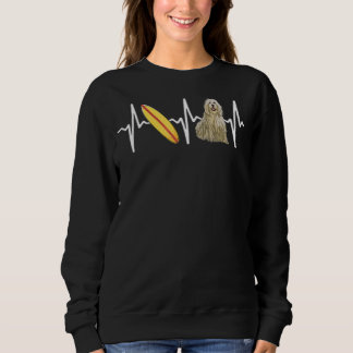 Surfing Komondorok Heartbeat Dog Sweatshirt