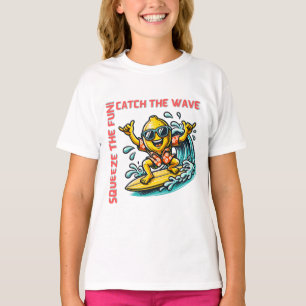 Surfing Lemon Wave Adventure Fun T-Shirt