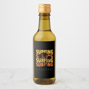Surfing Life Style Surfing Wine Label