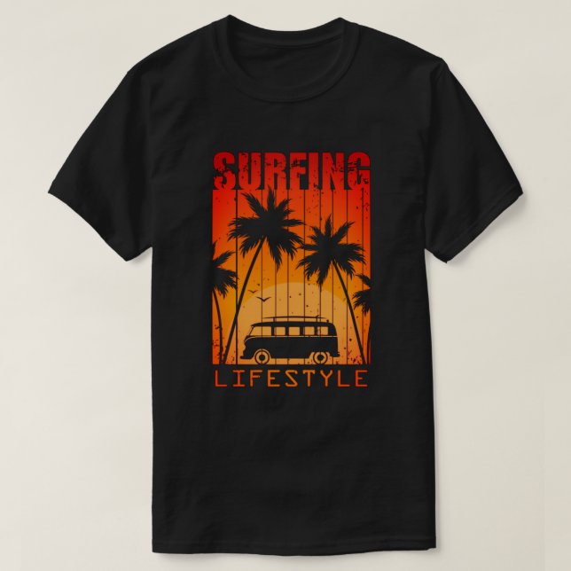 Surfing Lifestyle T-Shirt (Design Front)