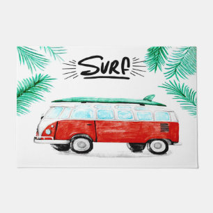 Surfing Lovers Doormat, Beach House Decoration Doormat