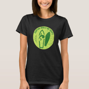 Surfing Makes Me Happy Vintage Surfer T-Shirt