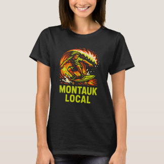 Surfing Montauk Local Vintage Mens Beach Life T-Shirt