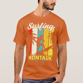 Surfing Montauk New York T-Shirt
