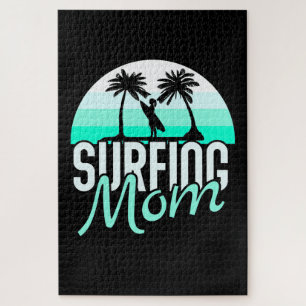 Surfing Mum Jigsaw Puzzle