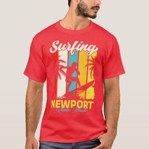 Surfing Newport Rhode Island T-Shirt