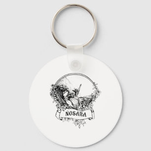 Surfing Nosara, Costa Rica Vintage Retro Throwck S Key Ring