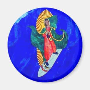 surfing nun magnet