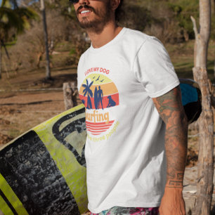 Surfing Ocean Dog Dad Pet lover Adventure Sweatshirt