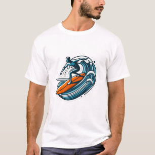Surfing Orange surfboard T-Shirt