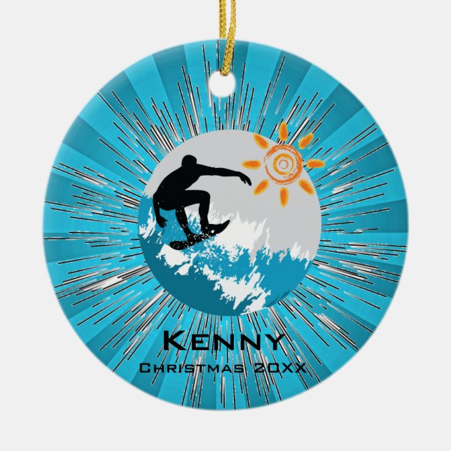 Surfing Ornament (Front)
