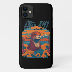 Surfing Otter 841 Otter My Way California Sea Otte Case-Mate iPhone Case