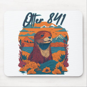 Surfing Otter 841 Otter My Way California Sea Otte Mouse Pad