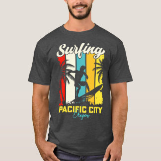 Surfing Pacific City Oregon T-Shirt