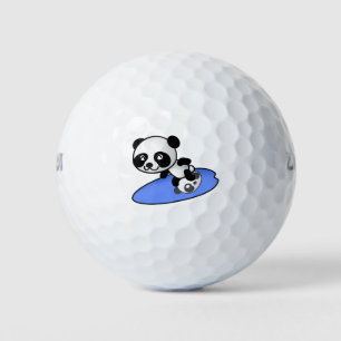 Surfing Panda Golf Balls