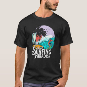 Surfing Paradise  Beach Party Adventure With Waves T-Shirt