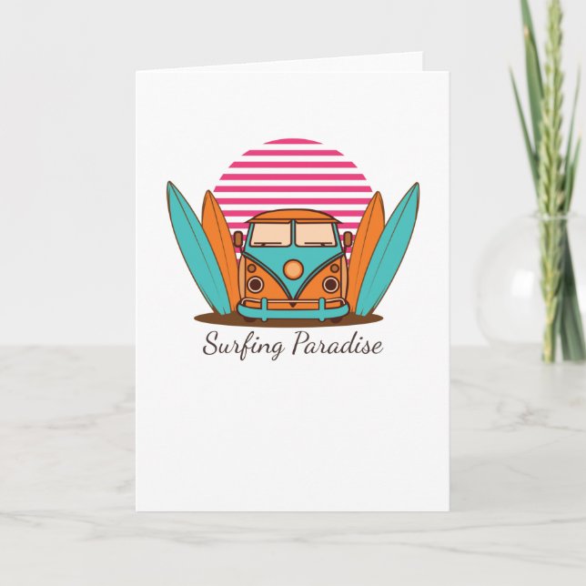 Surfing Paradise Card (Front)