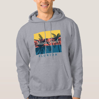 Surfing Paradise Miami Beach Florida Hoodie
