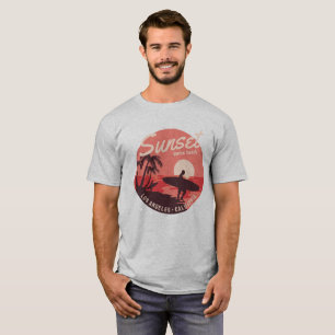 Surfing paradise sunset T-Shirt
