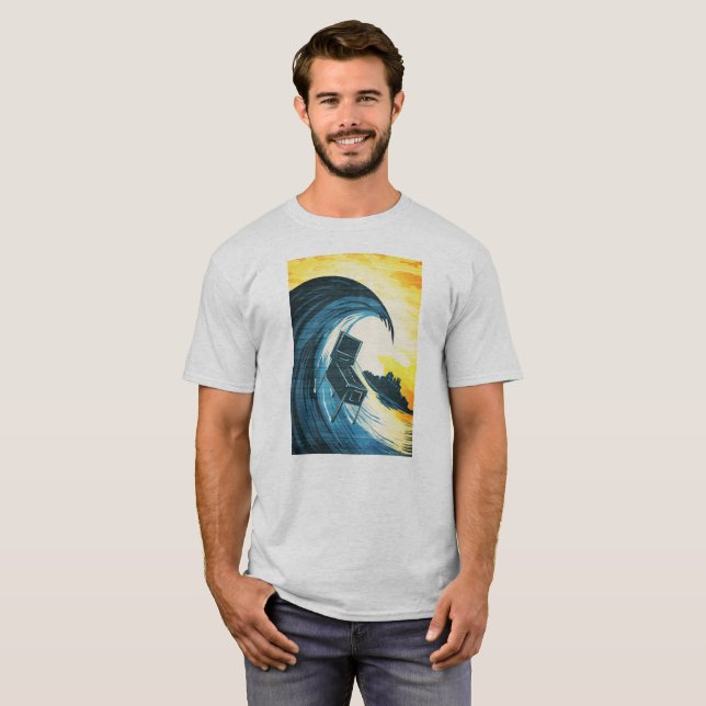 Surfing Pinball Machine T-Shirt (Front Full)