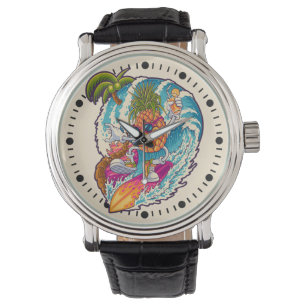 Surfing Pineapple Watch