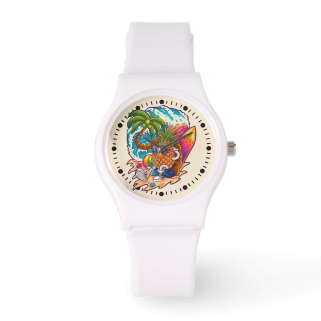 Surfing Pineapple Watch (Front)