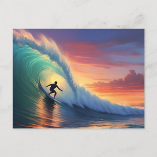 Surfing Postcard