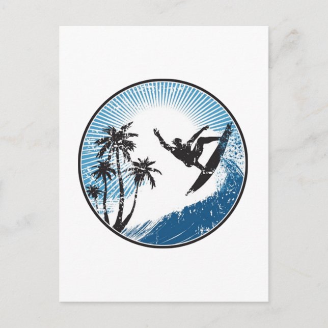 Surfing Postcard (Front)