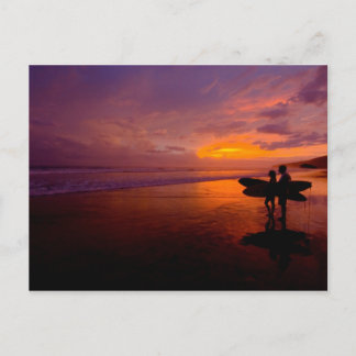 surfing postcard