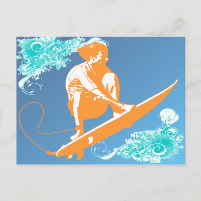 Surfing Postcard (Front)