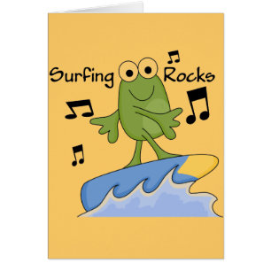 Surfing Rocks - Frog Tshirts and Gifts
