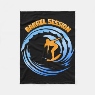 Surfing Rrel Wave Tubing West Coast Socal Norcal S Fleece Blanket