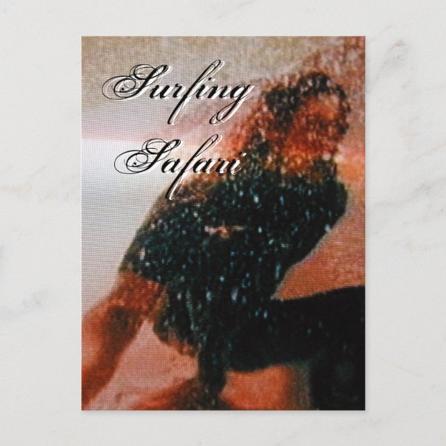 Surfing Safari I Postcard - Customisable (Front)