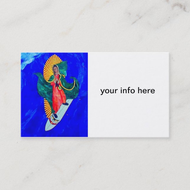 surfing saint business card (Front)