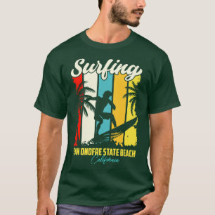 Surfing San Onofre State Beach California T-Shirt