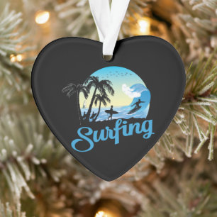 Surfing Sea Beach Ornament