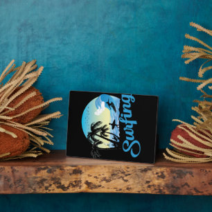 Surfing Sea Beach Plaque
