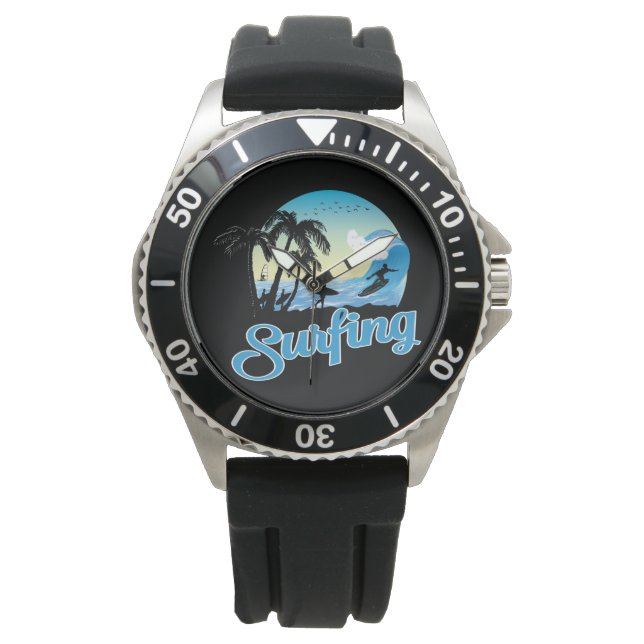 Surfing Sea Beach Watch (Front)