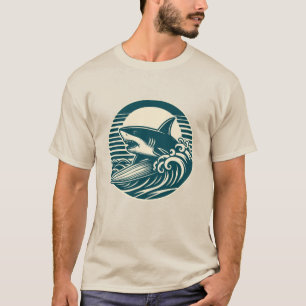 Surfing Shark T-Shirt